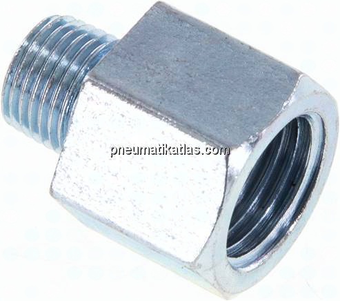 Adapter gerade (Schmiernippel) R 1/8" AG - Rp 1/4" IG