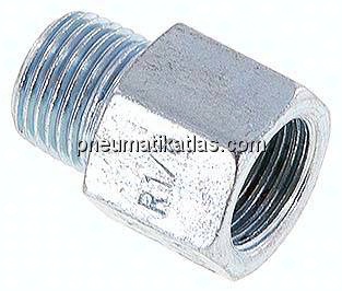 Adapter gerade (Schmiernippel) R 1/8" AG - M 10x1 IG