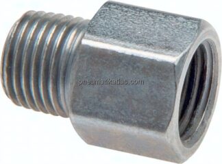 Adapter gerade (Schmiernippel) M 8x1 (konisch) AG - Rp 1/8" IG
