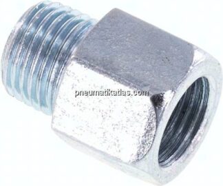 Adapter gerade (Schmiernippel) M 10x1 (konisch) AG - Rp 1/8" IG