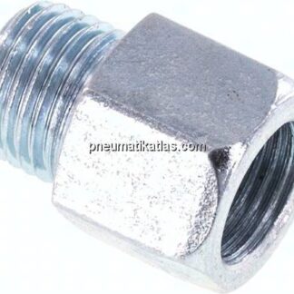 Adapter gerade (Schmiernippel) M 10x1 (konisch) AG - Rp 1/8" IG
