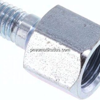 Adapter gerade (Schmiernippel) M 6 (konisch) AG - Rp 1/8" IG
