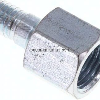 Adapter gerade (Schmiernippel) M 6 (konisch) AG - M 10x1 IG
