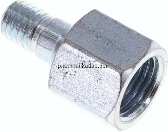 Adapter gerade (Schmiernippel) M 6 (konisch) AG - M 10x1 IG