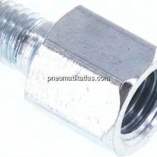 Adapter gerade (Schmiernippel) M 6 (konisch) AG - M 8x1 IG