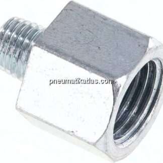 Adapter gerade (Schmiernippel) M 8x1 (konisch) AG - Rp 1/4" IG