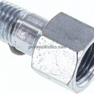 Adapter gerade (Schmiernippel) M 8x1 (konisch) AG - Rp 1/8" IG