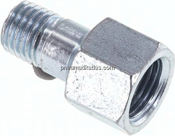 Adapter gerade (Schmiernippel) M 8x1 (konisch) AG - Rp 1/8" IG