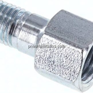 Adapter gerade (Schmiernippel) M 8x1 (konisch) AG - M 10x1 IG