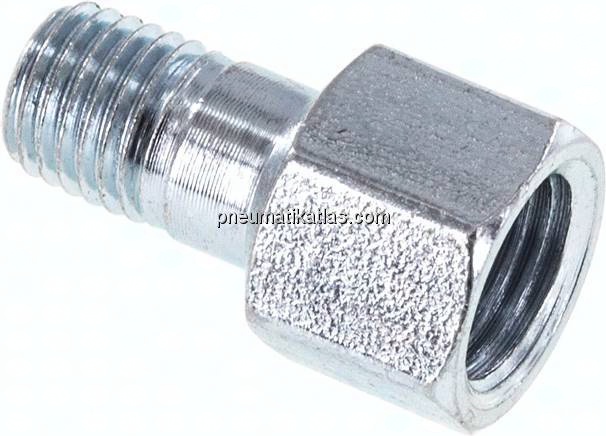 Adapter gerade (Schmiernippel) M 8x1 (konisch) AG - M 10x1 IG