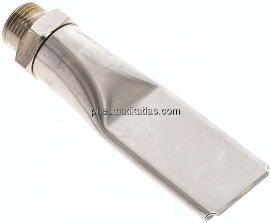 Softy Flachdüse, 29,0, G 3/8", Messing vernickelt