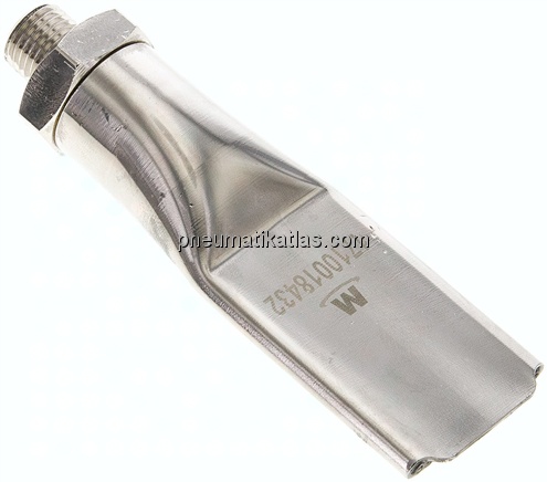 Softy Flachdüse, 29,0, M 12x1,25, Messing vernickelt