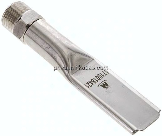 Softy Flachdüse, 21,5, G 3/8", Messing vernickelt