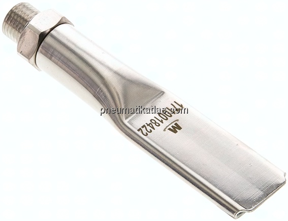 Softy Flachdüse, 21,5, M 12x1,25, Messing vernickelt