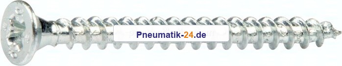 Spanplatten-Senkkopfschraube, Pozidriv, 3,5x16, Stahl verz.