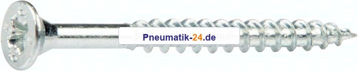Spanplatten-Senkkopfschraube, Pozidriv, 3,0x35, Stahl verz.