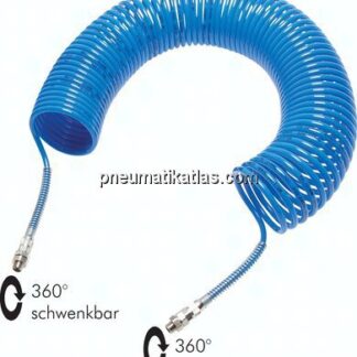 PA-Spiralschlauch G 1/8"-6 x 4 mm, 2,5 mtr. Arbeitslänge