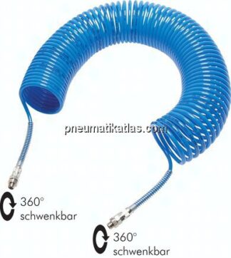 PA-Spiralschlauch G 1/8"-6 x 4 mm, 2,5 mtr. Arbeitslänge