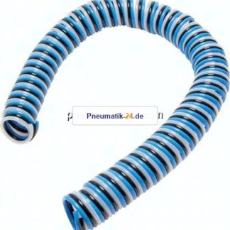 PU-Spiralschlauch 6 x 4mm 2,5mtr. Arbeitsl. Trio-Schlauch (3-fach), radialer Abgang