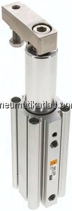 Schwenkspanner / Klemmzylinder Ø 32 mm, Klemmhub 50mm linksschwenkend (schwenkt beim Klemmen gegen d