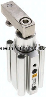 Schwenkspanner / Klemmzylinder Ø 32 mm, Klemmhub 10mm rechtsschwenkend (schwenkt beim Klemmen im Uhr