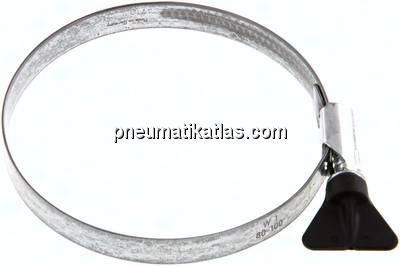 12mm Schlauchschelle 80 - 100mm, Stahl verzinkt (W1) (NORMA)