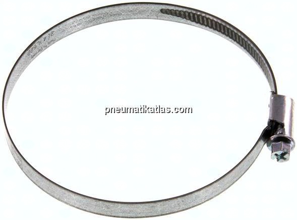 9mm Schlauchschelle 80 - 100mm, Stahl verzinkt (W1) (NORMA)