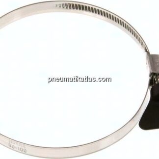 9mm Schlauchschelle 80 - 100mm, 1.4301 (W4) (NORMA)