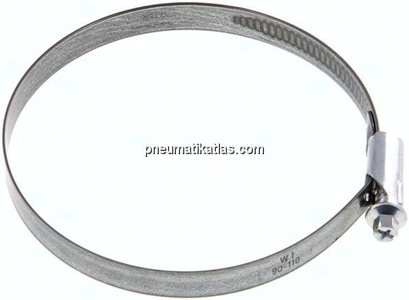 12mm Schlauchschelle 90 - 110mm, Stahl verzinkt (W1) (NORMA)