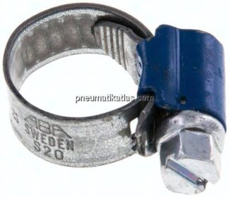 9mm Schlauchschelle 8 - 12mm, Stahl verzinkt (W1) (ABA)