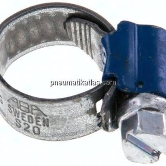 9mm Schlauchschelle 8 - 12mm, Stahl verzinkt (W1) (ABA)
