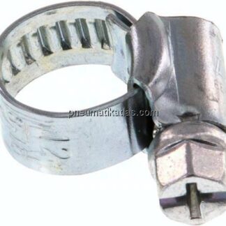 9mm Schlauchschelle 8 - 12mm, Stahl verzinkt (W1) (IDEAL)