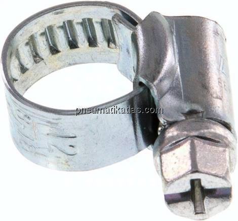 9mm Schlauchschelle 8 - 12mm, Stahl verzinkt (W1) (IDEAL)