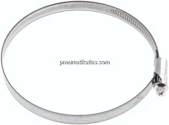 12mm Schlauchschelle 110 - 130mm, Stahl verzinkt (W1) (NORMA)
