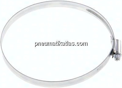 12mm Schlauchschelle 120 - 140mm, Stahl verzinkt (W1) (IDEAL)