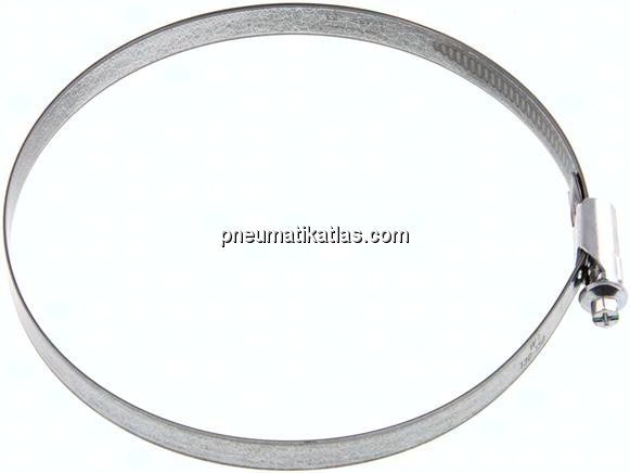 12mm Schlauchschelle 130 - 150mm, Stahl verzinkt (W1) (NORMA)