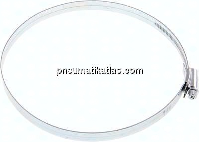 12mm Schlauchschelle 140 - 160mm, Stahl verzinkt (W1) (IDEAL)