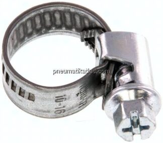 9mm Schlauchschelle 10 - 16mm, Stahl verzinkt g(W1) (NORMA)