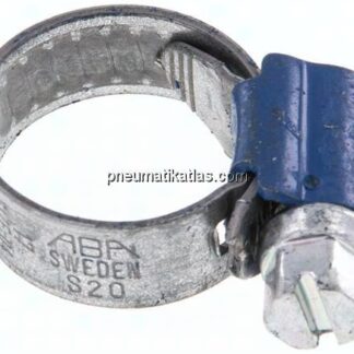 9mm Schlauchschelle 10 - 16mm, Stahl verzinkt (W1) (ABA)