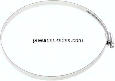 12mm Schlauchschelle 160 - 180mm, Stahl verzinkt (W1) (IDEAL)