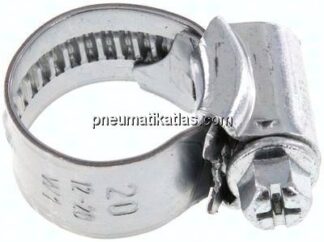 12xmm Schlauchschelle 12 - 20mm , Stahl verzinkt (W1)(IDEAL)
