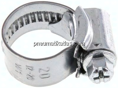 12xmm Schlauchschelle 12 - 20mm , Stahl verzinkt (W1)(IDEAL)