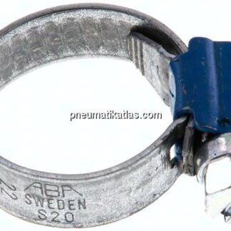 9mm Schlauchschelle 12 - 20mm, Stahl verzinkt (W1) (ABA)