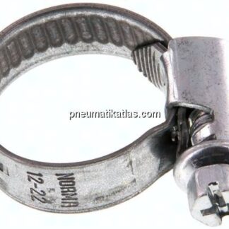 9mm Schlauchschelle 12 - 22mm, Sxtahl verzinkt (W1) (NORMA)