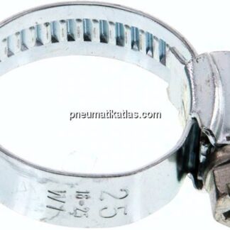 9mm Schlauchschelle 16 - 25mm, Stahl verzinkt (W1) (IDEAL)