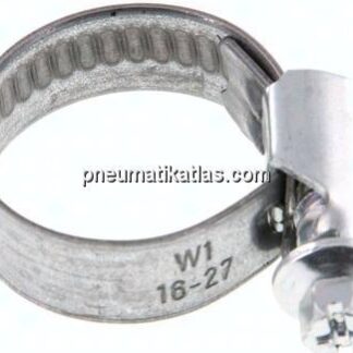 12mm Schlauchschelle 16 - 27mm, Stahl verzinkt (W1) (NORMA)