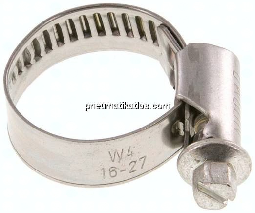 12mm Schlauchschelle 16 - 27mm, 1.4301 (W4) (NORMA)