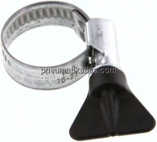 12mm Schlauchschelle 16 - 27mm, Stahl verzinkt (W1) (NORMA)