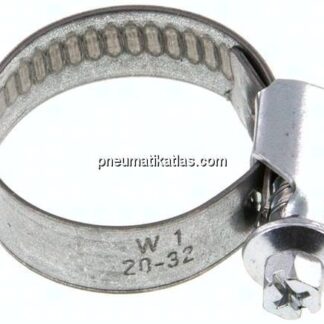 12mm Schlauchschelle 20 - 32mm, Stahl verzinkt (W1) (NORMA)