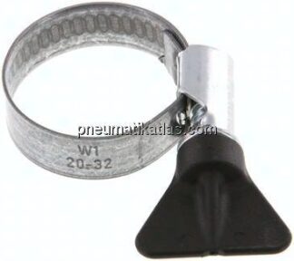 12mm Schlauchschelle 20 - 32mm, Stahl verzinkt (W1) (NORMA)